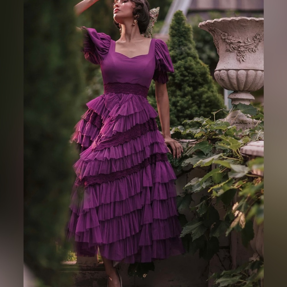 JessaKae Thumbelina Dress size 1X in Amethyst